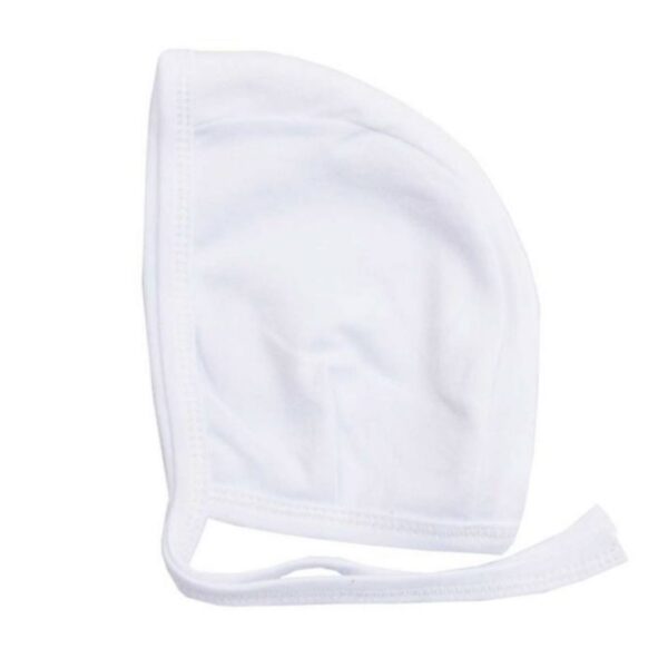 Soft Cotton Baby Earflap Cap – All Day Comfort & Warmth Plain White