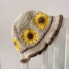 Sunflower Crochet Bucket Hat – Soft and Stylish