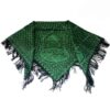 Traditional Middle Eastern Shemagh - Suitable for Headwear, Neckwear with Dhikr Design in Green (1)