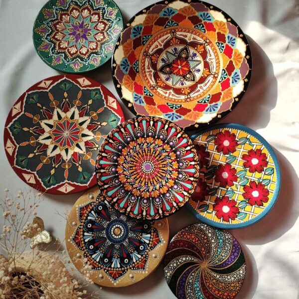 Traditional Persian-Inspired Pottery Plates – Handmade Décor (2)