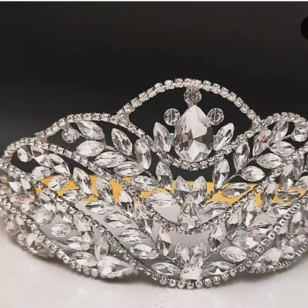 Unique Bridal Crown, Fully Adorned with High-Quality Gems and Stones (1)