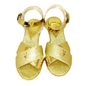 优雅儿童派对凉鞋 – 亮片鞋带与柔软缓冲鞋垫