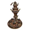 16-Piece Copper Samovar Set with Mina-Kari Enamel Design (4)