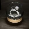 Thumbnail 3: 3D水晶球台灯 – 浪漫海豚与月亮造型