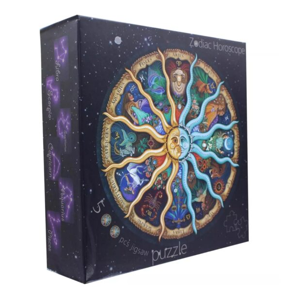 500-Piece Zodiac Puzzle – Circular Horoscope Design (3)
