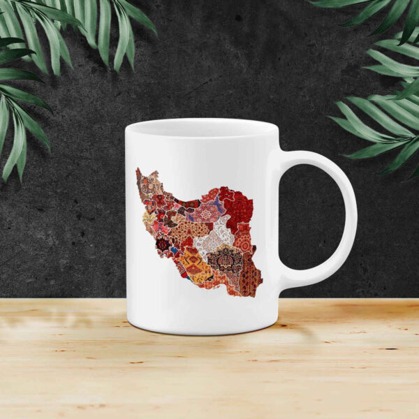 Beautiful Ceramic Mug with Iran Map Design – Perfect for Gift (4)