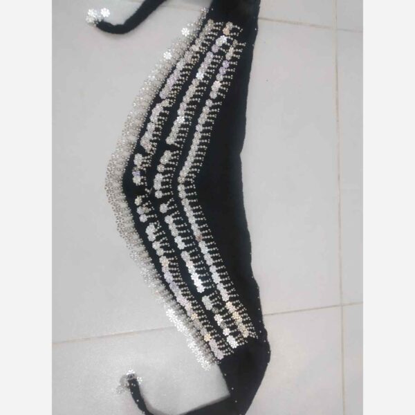 Belly Dance Coin Scarf – Shiny Hip Wrap for Performers & Costumes (3)