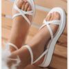 Breathable Gladiator Lace-Up Sandal - Suitable for All-Day Wear Comfort (1)