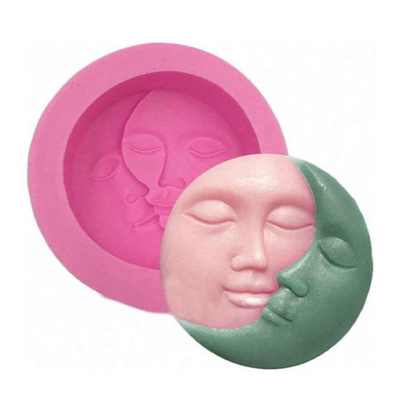 Main image of 带有日月设计的蜡烛模具，适合家庭专业蜡烛制作