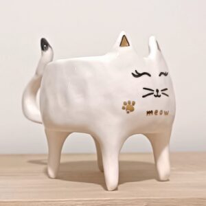 陶瓷艺术马克杯 – 猫咪设计，猫咪爱好者的理想礼物