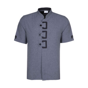 现代版型厨师制服 – 时尚实用，高性能灰色款