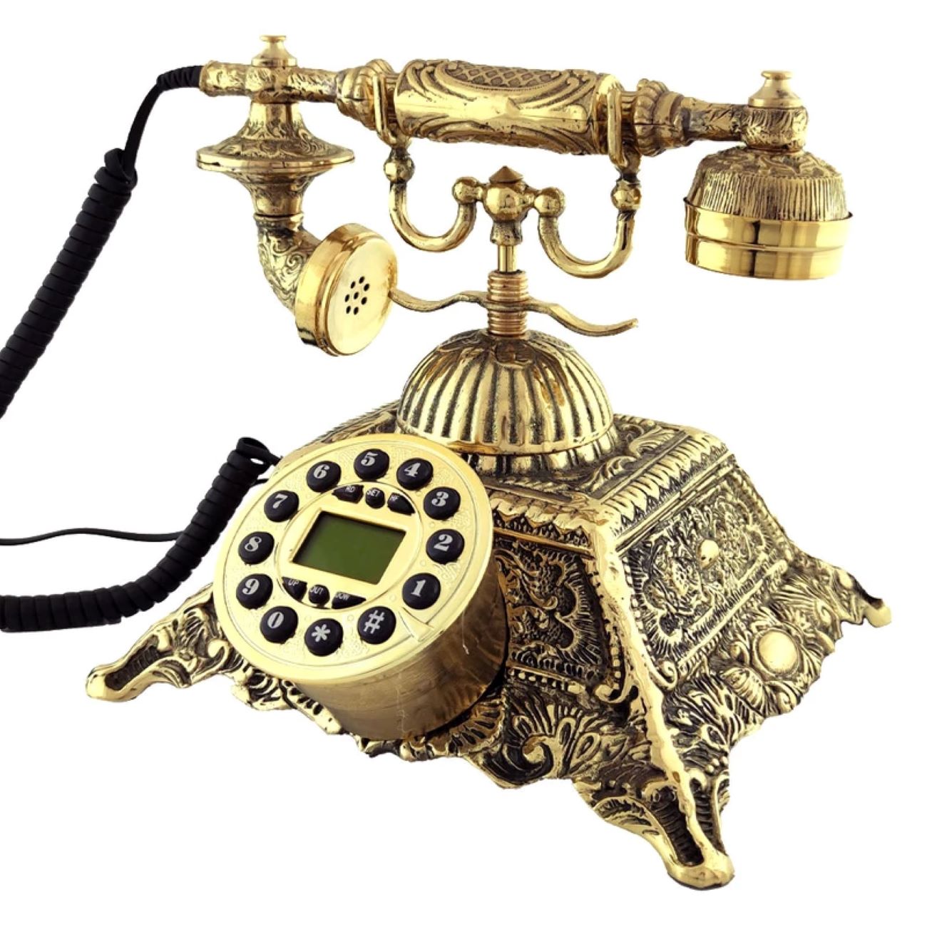 经典黄铜电话 – 为您的家居带来永恒之美