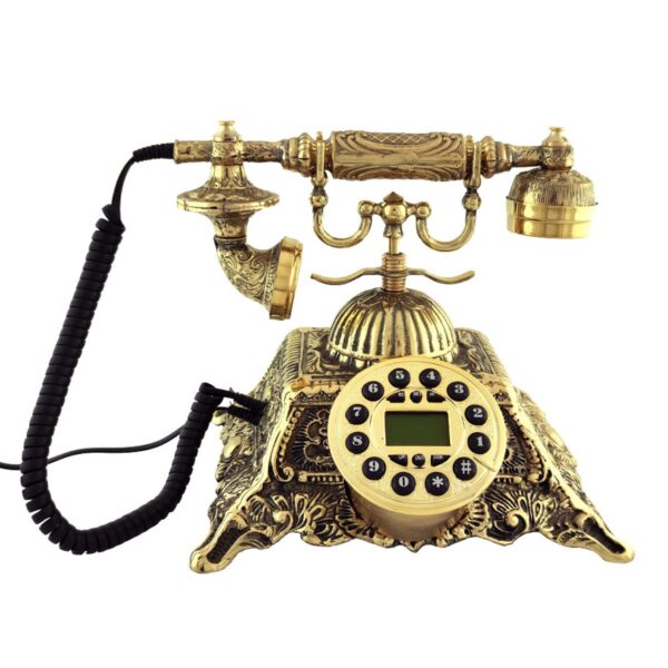 Classic Brass Telephone Timeless Beauty for Your Home (3)