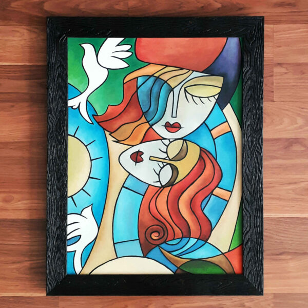 Cubism Wall Art Painting – Suitable for Minimalist and Modern Designs (2)