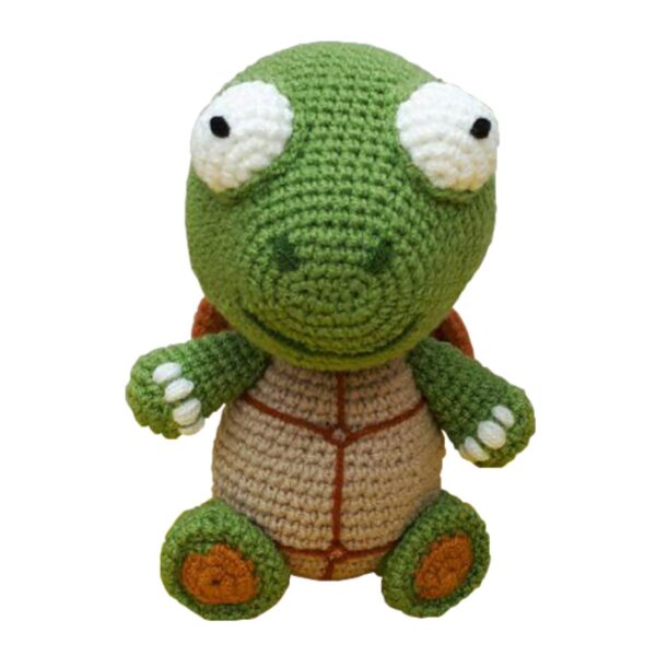 Cute and Cozy Knitted Turtle Doll – Beautiful Handmade Woolen Toy (2)