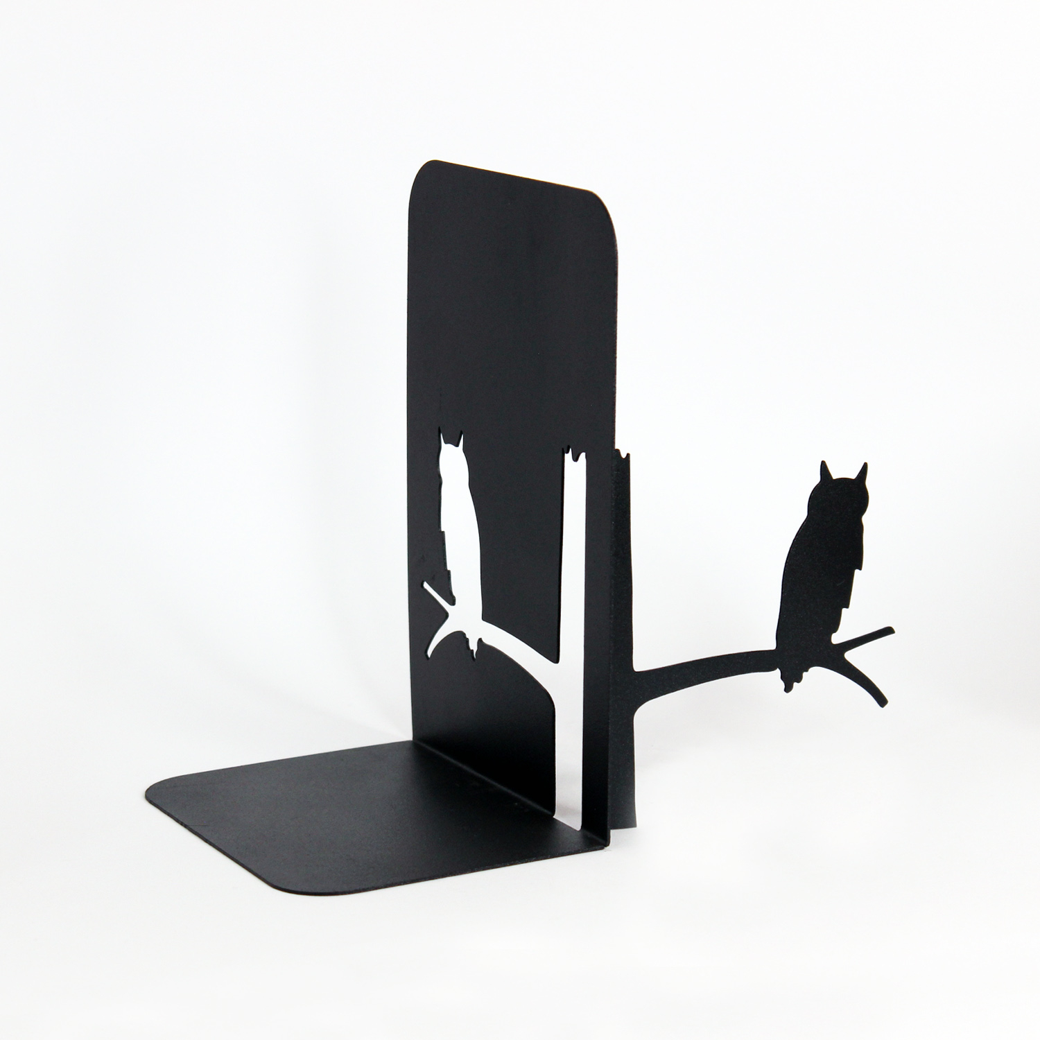 装饰性金属猫头鹰书挡 – 适合书架、办公室和儿童房