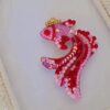 Elegant Beaded Fish Brooch A Splash of Charm (1)