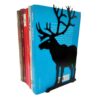 Elegant Black Deer Bookend – Novelty Design Suitable for Nature-Inspired Spaces (2)