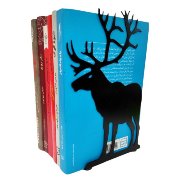Elegant Black Deer Bookend – Novelty Design Suitable for Nature-Inspired Spaces (2)