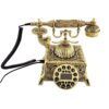 Elegant Old-World Brass Telephone in Vintage Style (3)