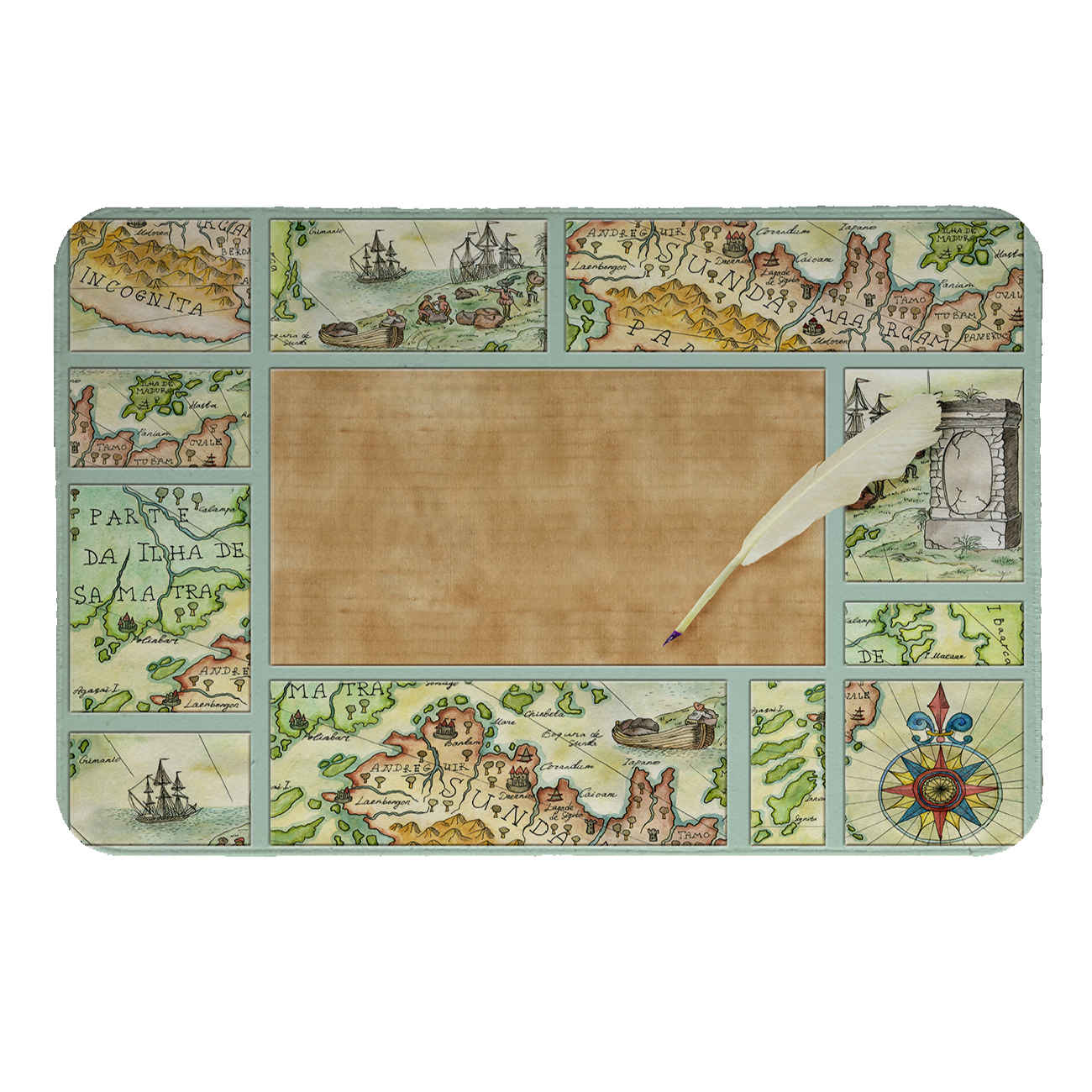 Main image of 优雅餐桌餐垫 – 耐热时尚餐桌垫（4件装）