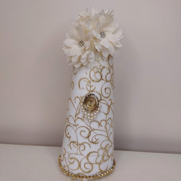 Gift-Ready Large Kaleh Ghand Sugar Cone – in Natural and Golden Shades, (4x)