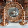Golbarg Copper Mirror and Candle Holder Set – Nano-Coated
