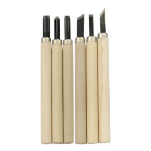 木雕手凿——平滑且精准的切割（6件装）