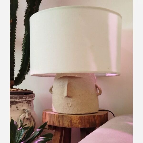 Handcrafted Vintage Face Shaped Table Lamp (1)