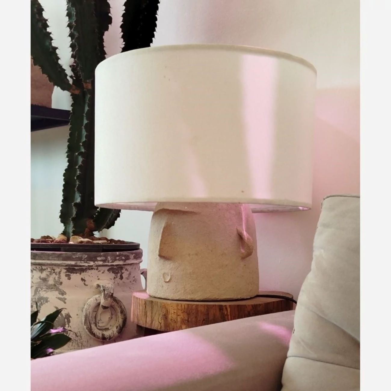 手工复古人脸造型台灯