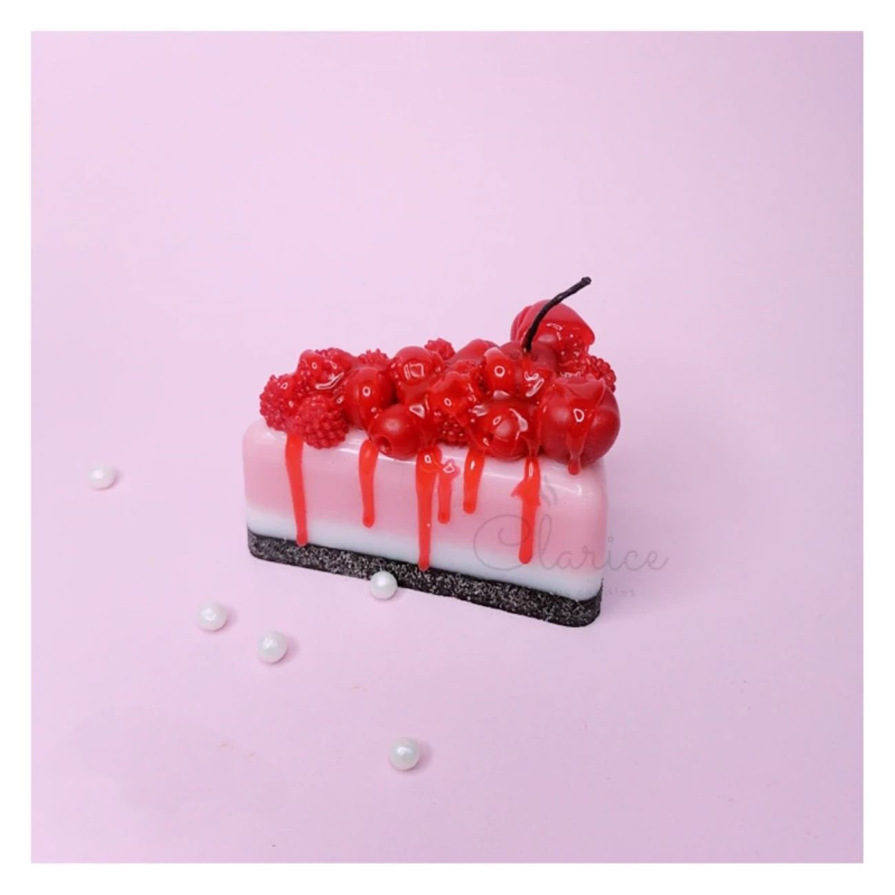 手工蜡烛 – 精美制作,看似美味甜点