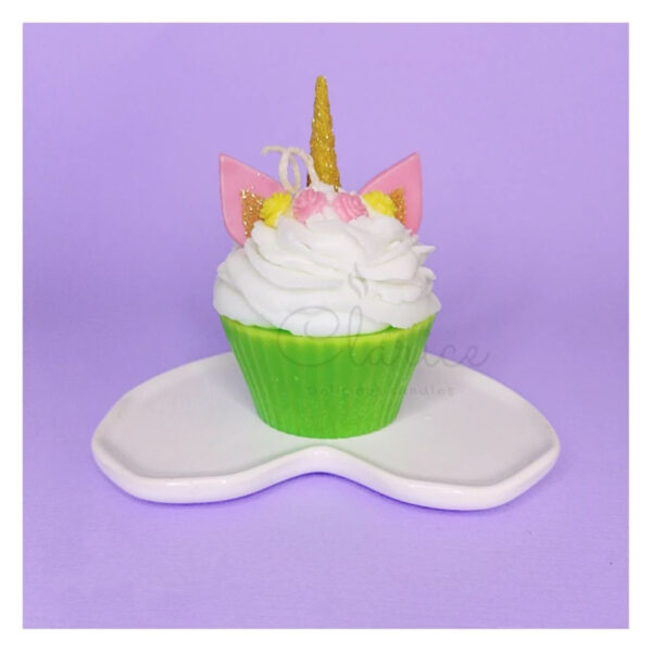 Handmade Unicorn Cupcake Candle - Perfect for gift (2)