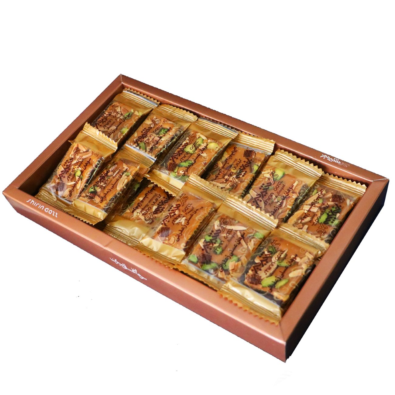 Main image of 蜂蜜藏红花 Sohan 小块甜点 – Shirin Gaz 品牌 – 250 克 (3 份)