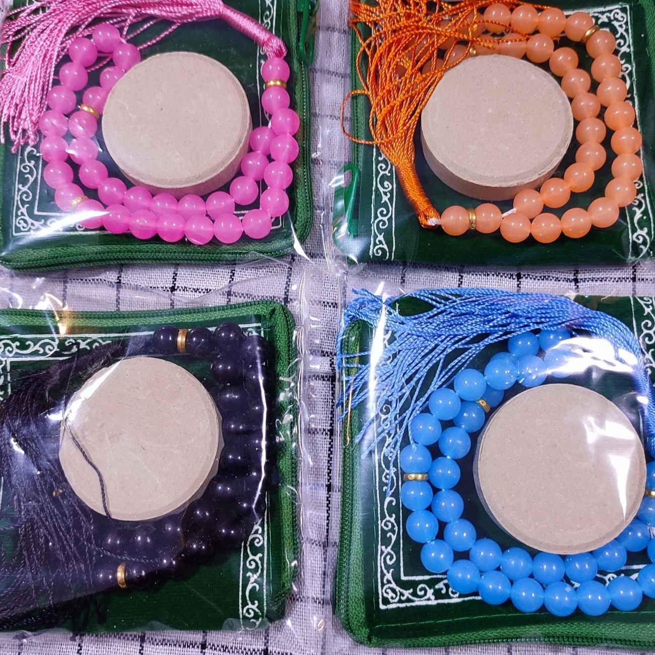 卡尔巴拉图尔巴祈祷套装——摩尔石、念珠与拉链祈祷垫