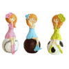 Leilpar Figurine Doll Set – Suitable for Bedroom Decor & Gift, Girl with Ball Design (3-Piece)