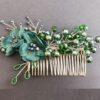 Thumbnail 2: 金属发梳配精致花卉，适合仪式或日常使用 – 2件