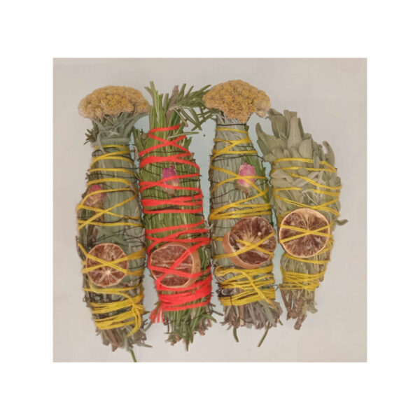 Mixed Herbal Smudge Kit – Suitable for for Space Clearing, (Pack of 4)3