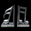 Musical Note Bookend – Artistic Novelty, Suitable for Home Libraries and Desks