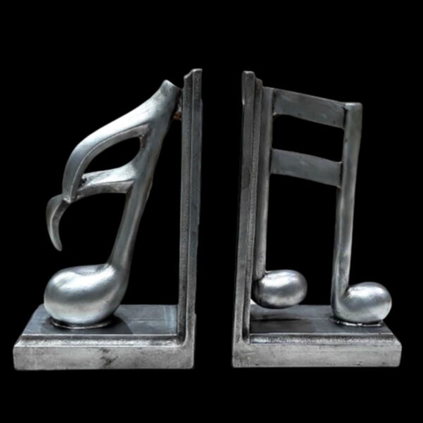 Musical Note Bookend – Artistic Novelty, Suitable for Home Libraries and Desks
