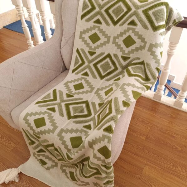 Poncho Embroidered Sofa Throw