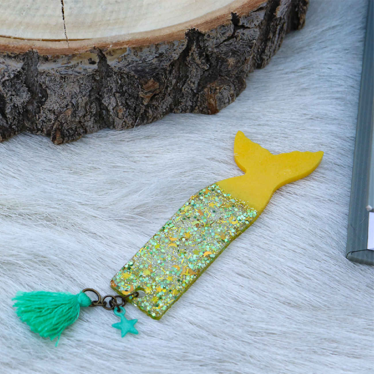 鱼尾树脂书签 – 教师或书籍爱好者的完美礼物