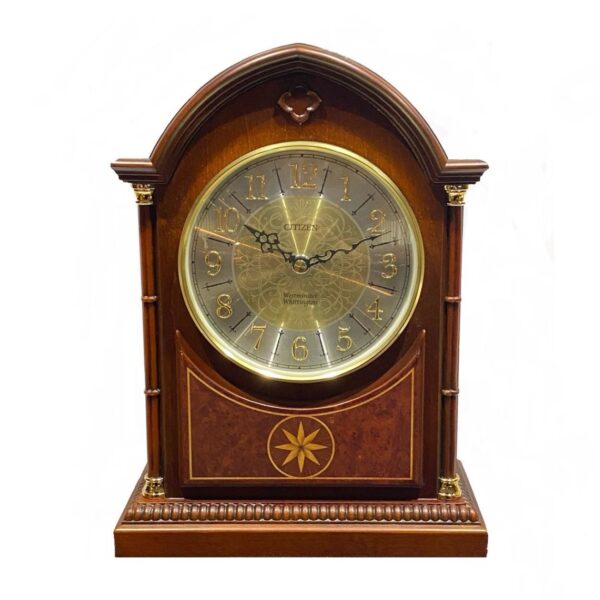 Rustic Wooden Desk Clock for a Touch of Nature - Brand Citizen