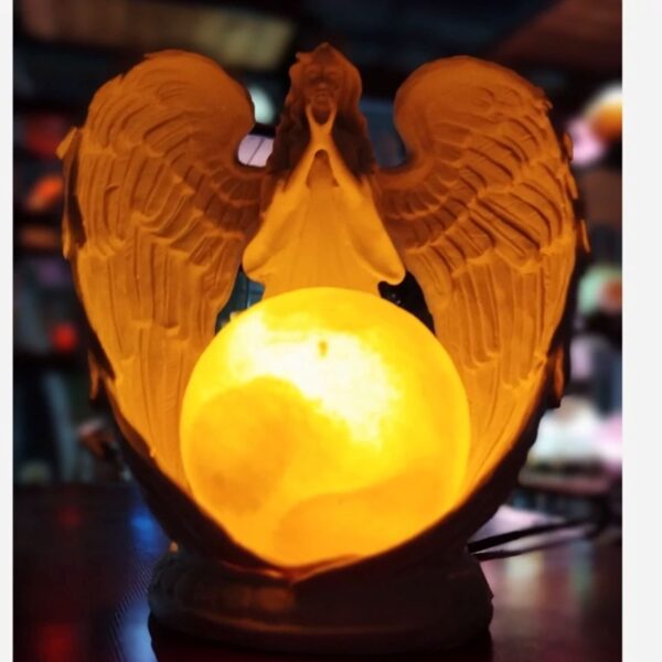 Salt Lamp Model Angel with Salt Globe – A Beautiful Night Light (1)