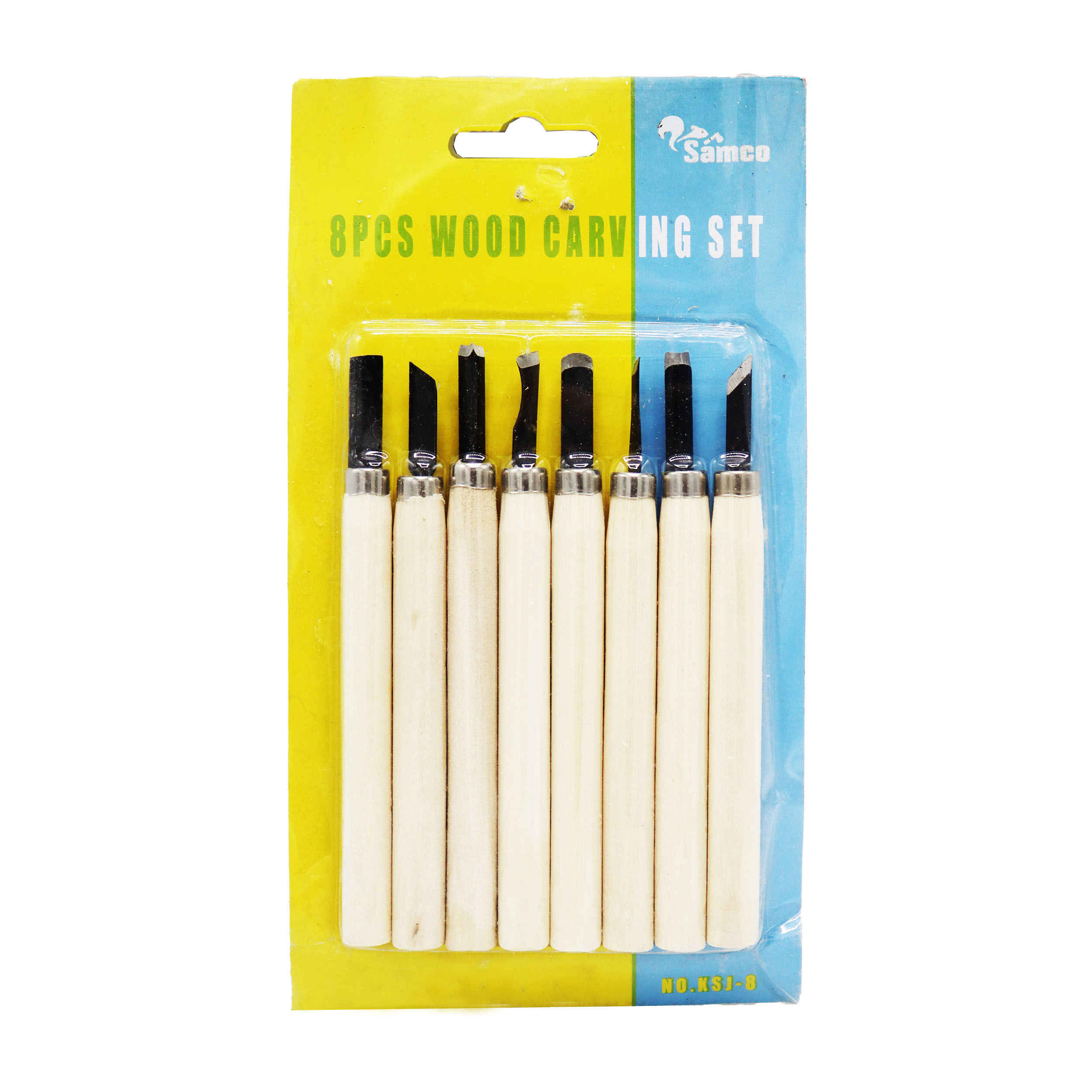 Samco YP-08木工凿具套装——8件适合雕刻及精细处理工具（8件装）