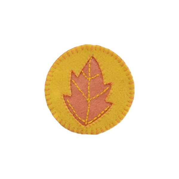 Soft and Durable Felt Leaf Coaster – Suitable for Coffee Tables and Dining Areas, (6x)