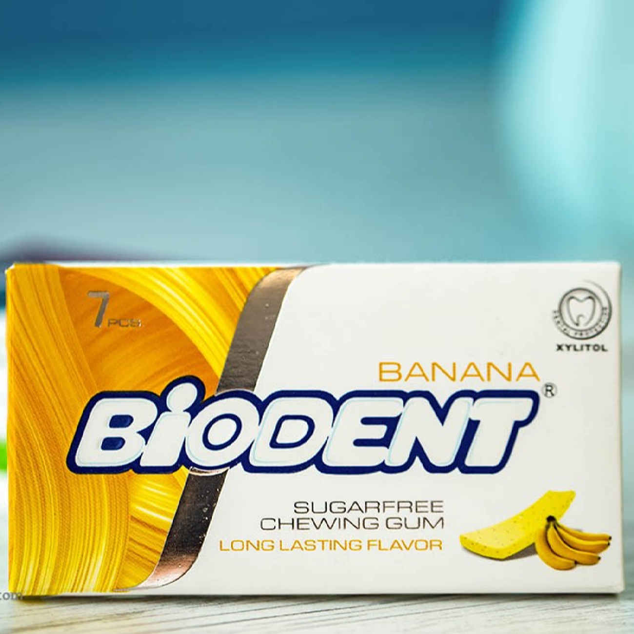 Biodent 香蕉味无糖迷你棒口香糖 (12片)