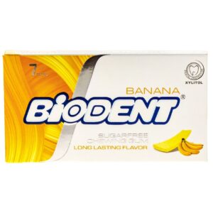 Biodent 香蕉味无糖迷你棒口香糖 (12片)