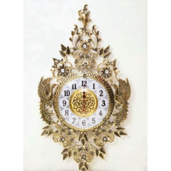 Timeless Brass Wall Clock with Intricate Details to Enhance Your Home (1)