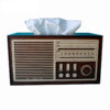Tissue Box with Radio Shape - Nostalgic & Fun Design (3)