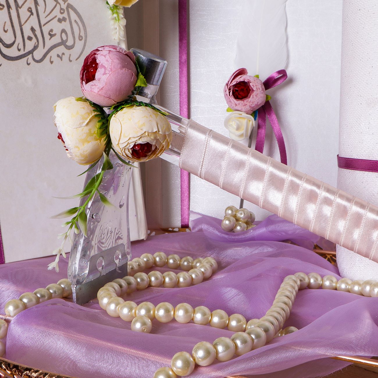 传统伊朗糖锥套装 – 含切割器及 Baleh-Boroon 订婚笔记本